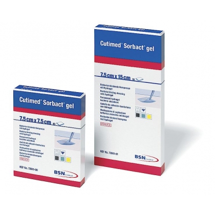 Băng kháng khuẩn vô trùng Cutimed Sorbact, chứa gel - 7.5cm x 15cm